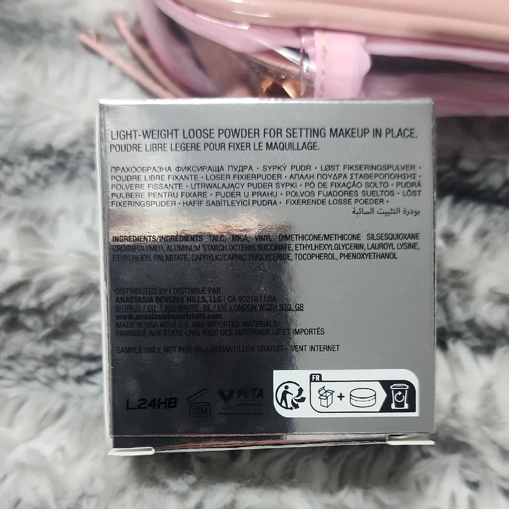 Anastasia Beverly Hills Loose Setting Powder and Lip Gloss Set - Pink and Silver